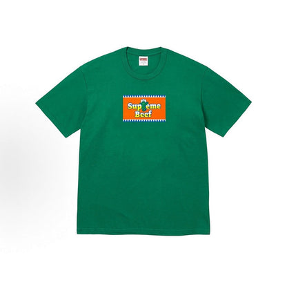 款号M322#p40💰 Supreme 夏季T恤系列 SS25 WEEK18 Summer Tee Beef Tee 胸前印花图案百搭短袖T恤 男女同款 宽松版型 采用260克精梳棉双纱 从面料到 - view 4