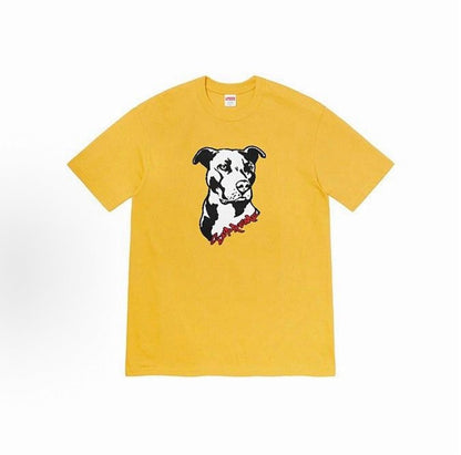 款号M324#p40💰 Supreme Week 18 Pitbull Tee 斗牛犬印花迷彩短袖美式潮流T恤 男女同款 宽松版型 采用260克精梳棉双纱 从面料到辅料全部三标齐全跟足ZP 进口松井 - view 2