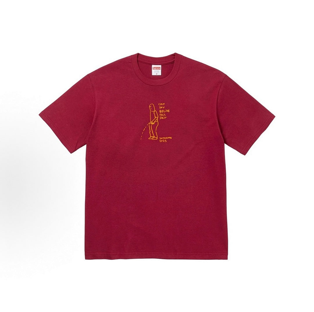款号M325#p40💰 Supreme SS25 WEEK18 Summer Tee 夏季T恤系列 Gonz Tee 线条印花图案圆领短袖T恤 男女同款 宽松版型 采用260克精梳棉双纱 从面料到辅 - view 2