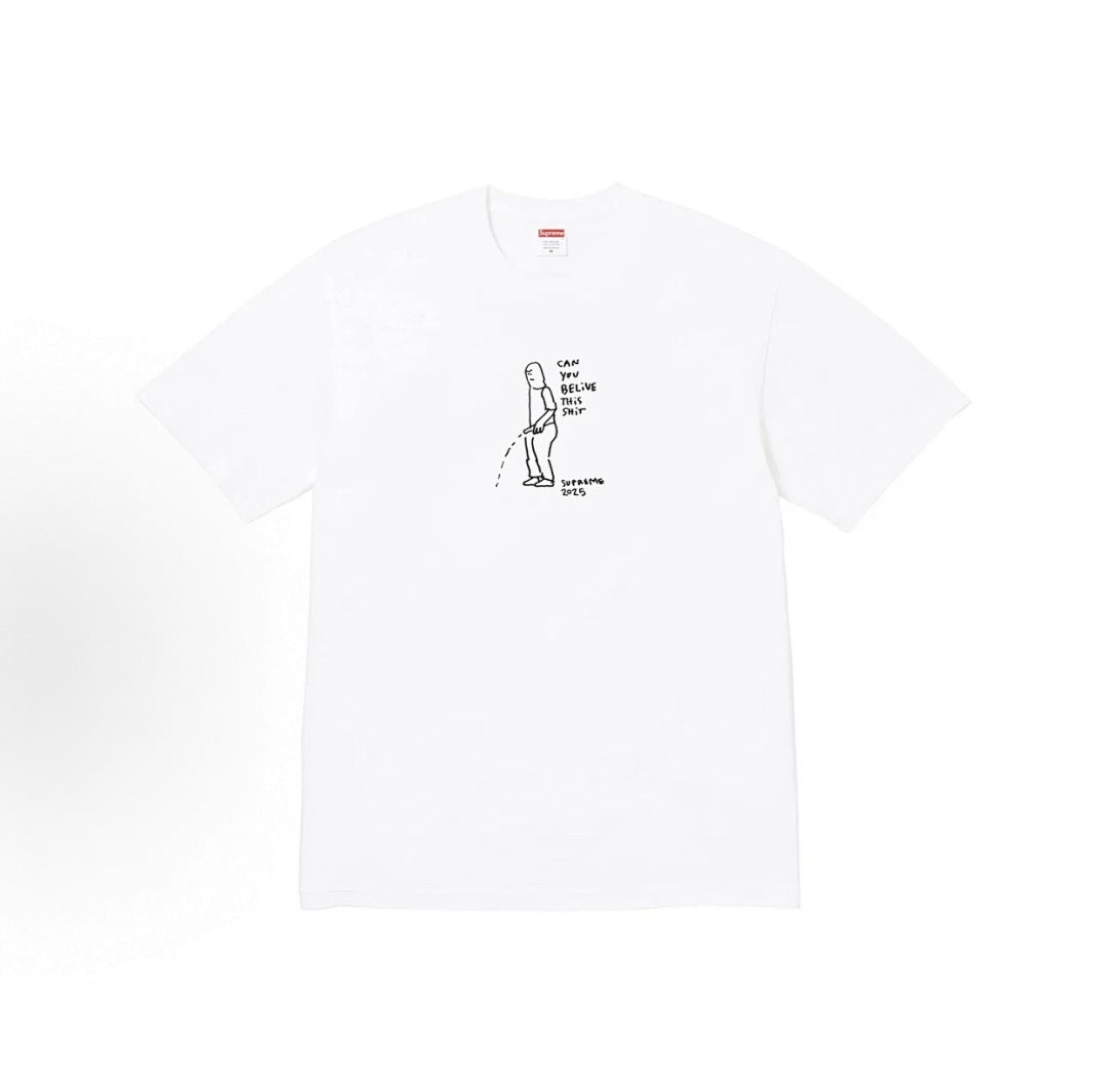 款号M325#p40💰 Supreme SS25 WEEK18 Summer Tee 夏季T恤系列 Gonz Tee 线条印花图案圆领短袖T恤 男女同款 宽松版型 采用260克精梳棉双纱 从面料到辅 - view 6