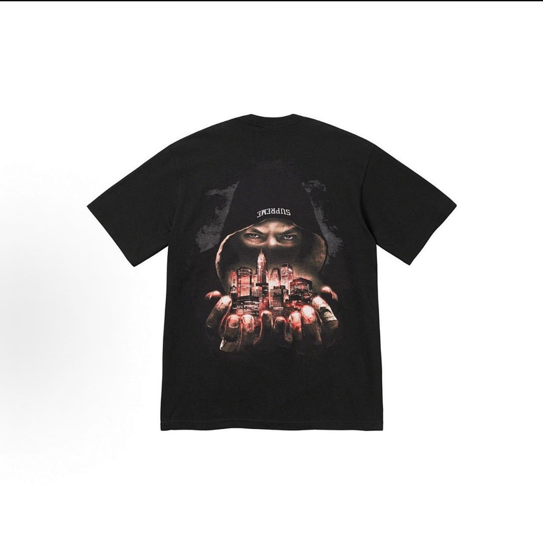 款号M329#p40💰 Supreme FW23 WEEK 7 FIGHTER TEE 字母人物图案圆领短袖美式潮流T恤 男女同款 宽松版型 采用260克精梳棉双纱 从面料到辅料全部三标齐全跟足Z - view 8