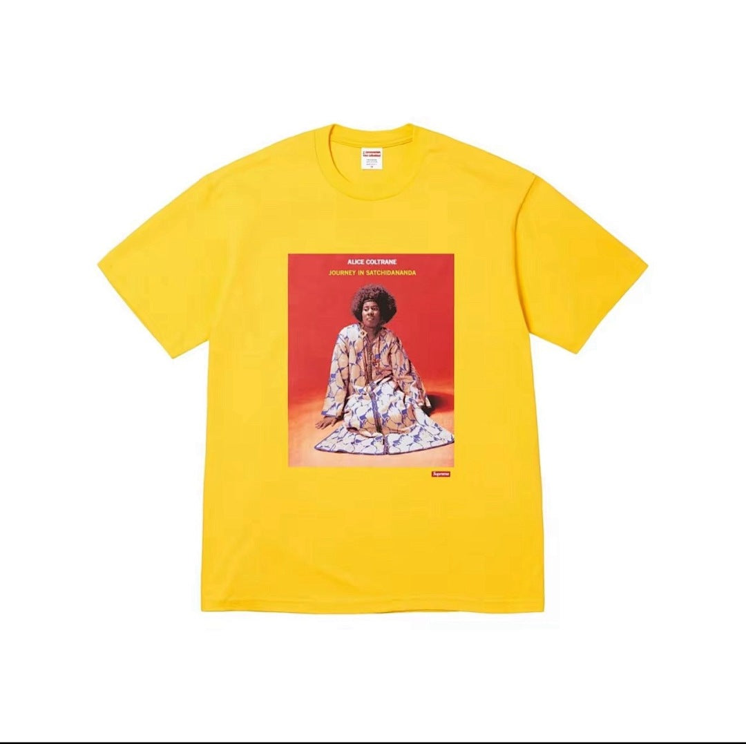 款号M330#p40💰 Supreme SS24 夏季T恤系列 WEEK19 SATCHIDANANDA TEE 人物图案圆领套头短袖美式潮流T恤 男女同款 宽松版型 采用260克精梳棉双纱 从面 - view 3