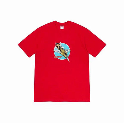 款号M331#p40💰 Supreme FW20 Week 1 Jet Tee 喷射飞机印花圆领短袖美式潮流T恤 男女同款 宽松版型 采用260克精梳棉双纱 从面料到辅料全部三标齐全跟足ZP 进口松 - view 1