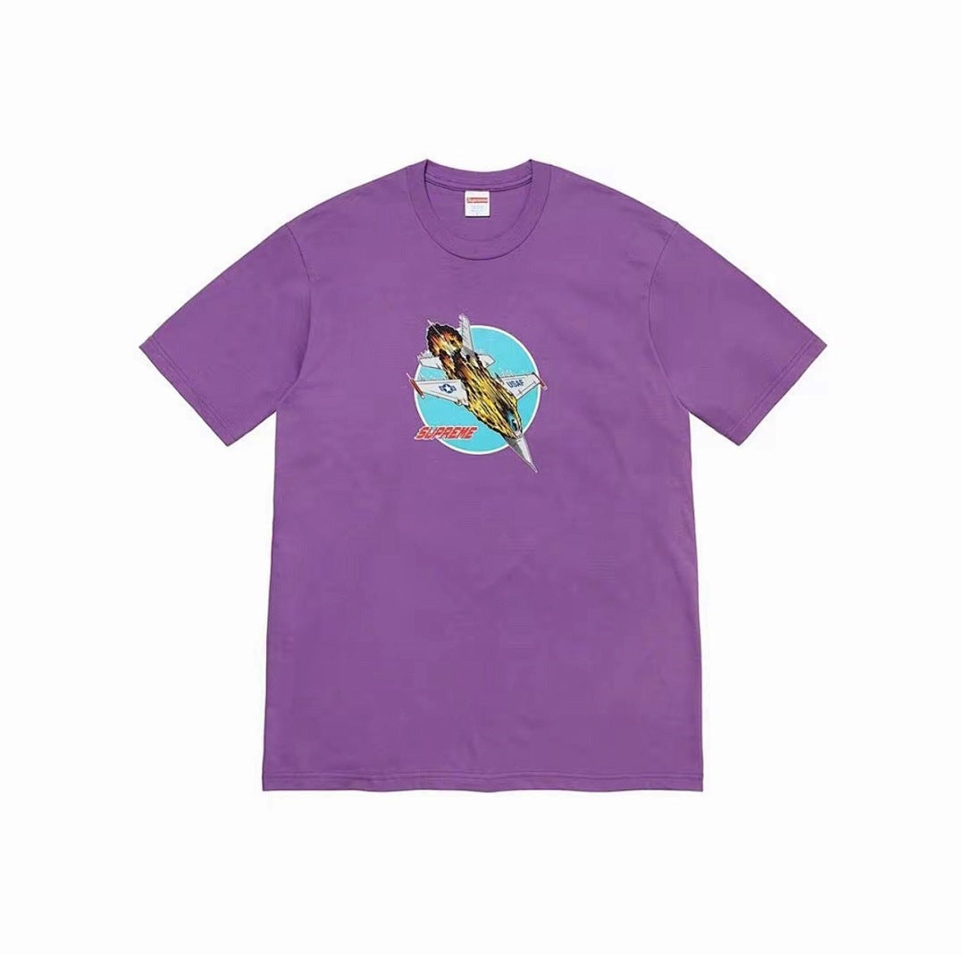 款号M331#p40💰 Supreme FW20 Week 1 Jet Tee 喷射飞机印花圆领短袖美式潮流T恤 男女同款 宽松版型 采用260克精梳棉双纱 从面料到辅料全部三标齐全跟足ZP 进口松 - view 3