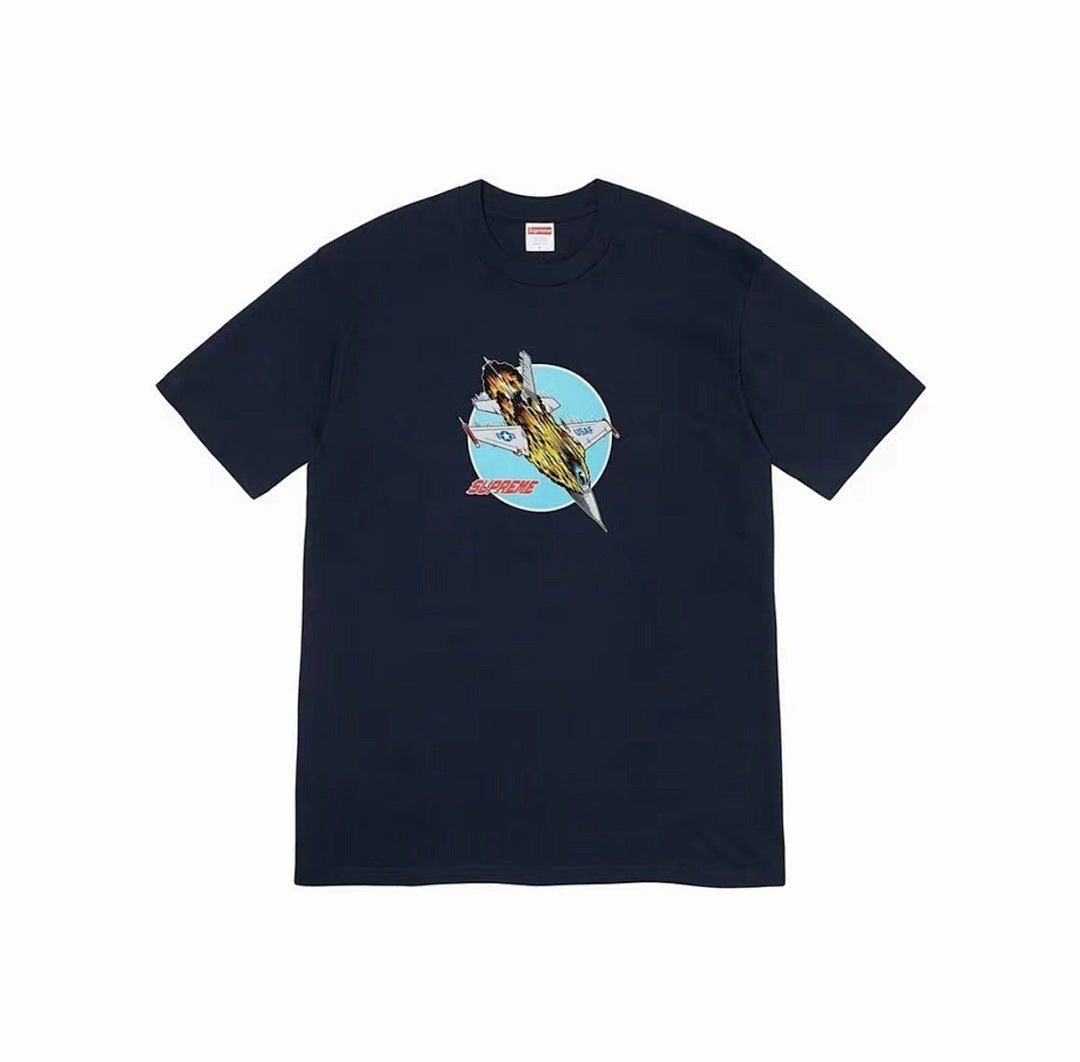款号M331#p40💰 Supreme FW20 Week 1 Jet Tee 喷射飞机印花圆领短袖美式潮流T恤 男女同款 宽松版型 采用260克精梳棉双纱 从面料到辅料全部三标齐全跟足ZP 进口松 - view 6
