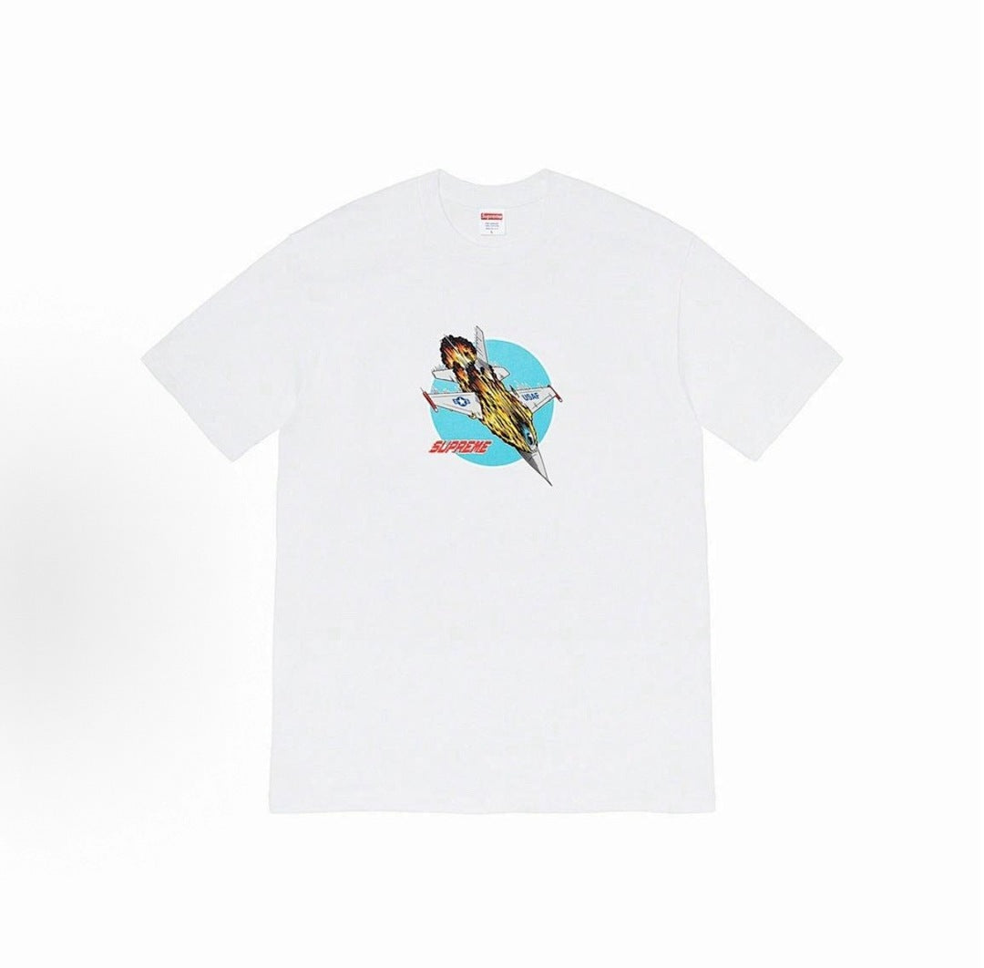 款号M331#p40💰 Supreme FW20 Week 1 Jet Tee 喷射飞机印花圆领短袖美式潮流T恤 男女同款 宽松版型 采用260克精梳棉双纱 从面料到辅料全部三标齐全跟足ZP 进口松 - view 7
