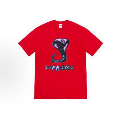 款号M333#p40💰 Supreme SS21 Week 18 Snake Tee 眼睛蛇字母Logo印花圆领短袖美式潮流T恤 男女同款 宽松版型 采用260克精梳棉双纱 从面料到辅料全部三标齐 - view 3