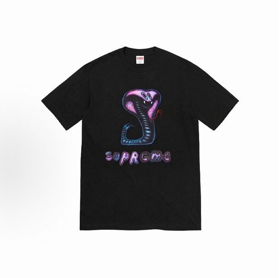 款号M333#p40💰 Supreme SS21 Week 18 Snake Tee 眼睛蛇字母Logo印花圆领短袖美式潮流T恤 男女同款 宽松版型 采用260克精梳棉双纱 从面料到辅料全部三标齐 - view 7