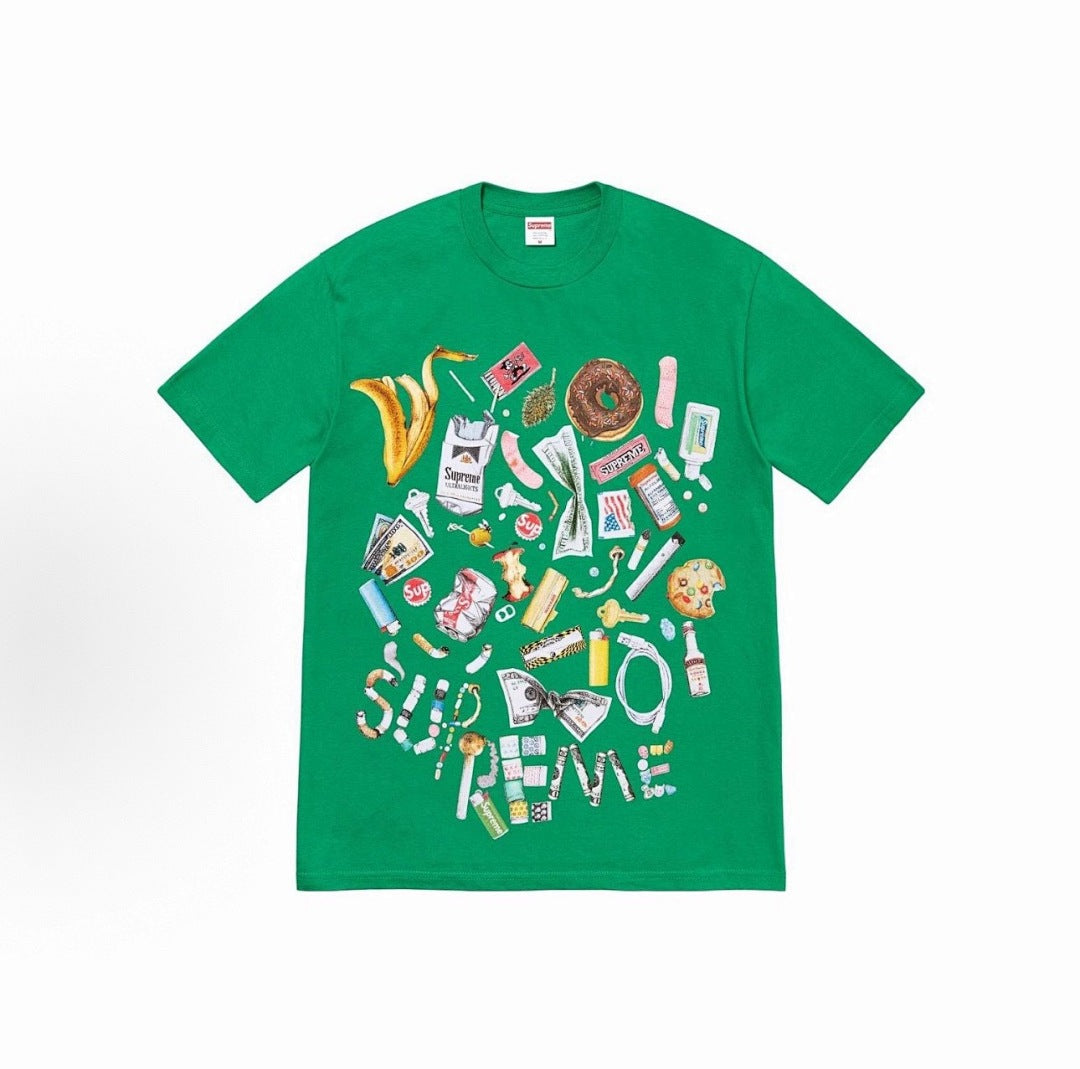 款号M335#40💰 Supreme SS23 WEEK18系列 TRASH TEE 卡通动漫图案印花圆领套头短袖T恤 男女同款 宽松版型 采用260克精梳棉双纱 从面料到辅料全部三标齐全跟足ZP - view 1