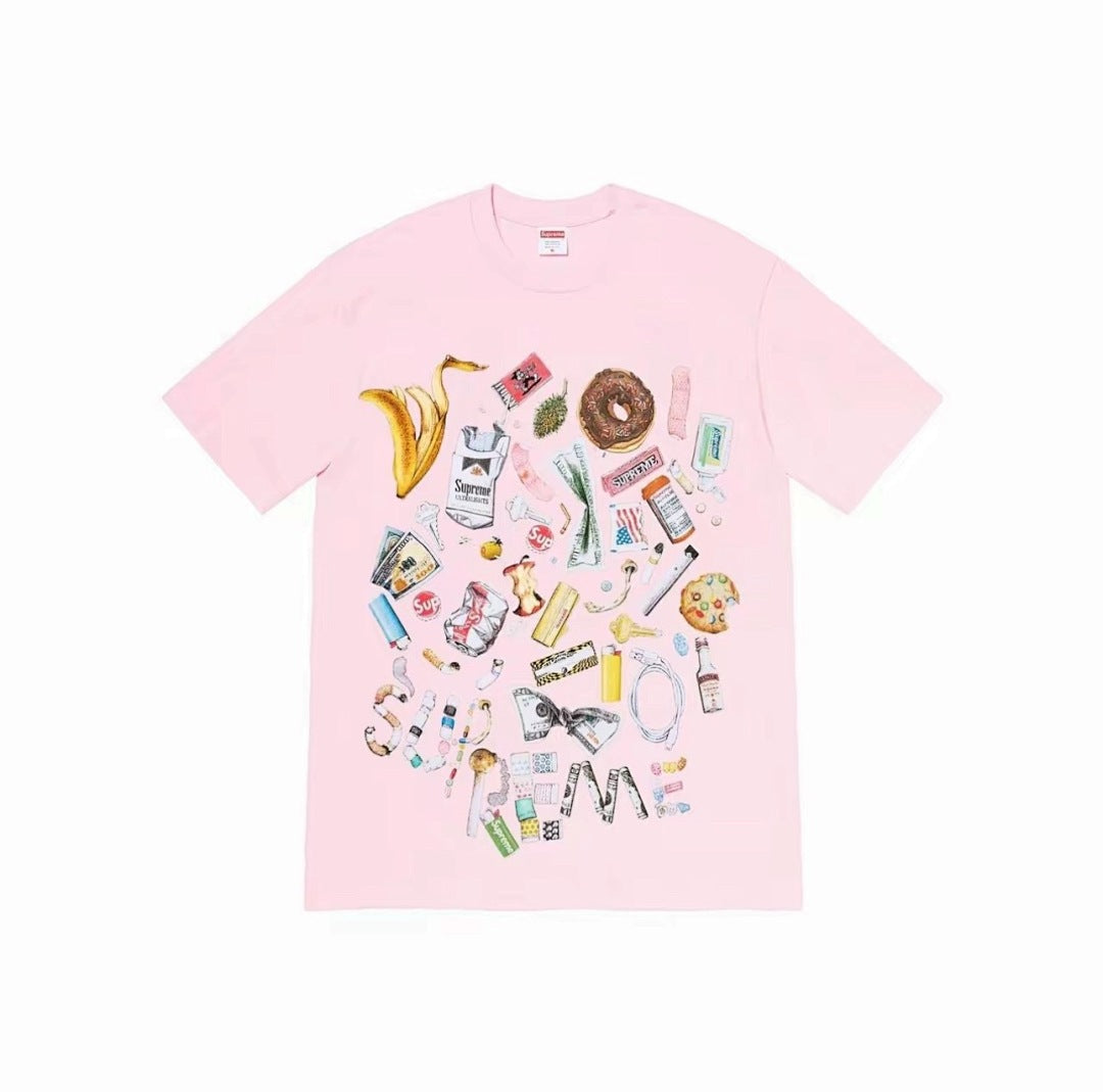 款号M335#40💰 Supreme SS23 WEEK18系列 TRASH TEE 卡通动漫图案印花圆领套头短袖T恤 男女同款 宽松版型 采用260克精梳棉双纱 从面料到辅料全部三标齐全跟足ZP - view 2