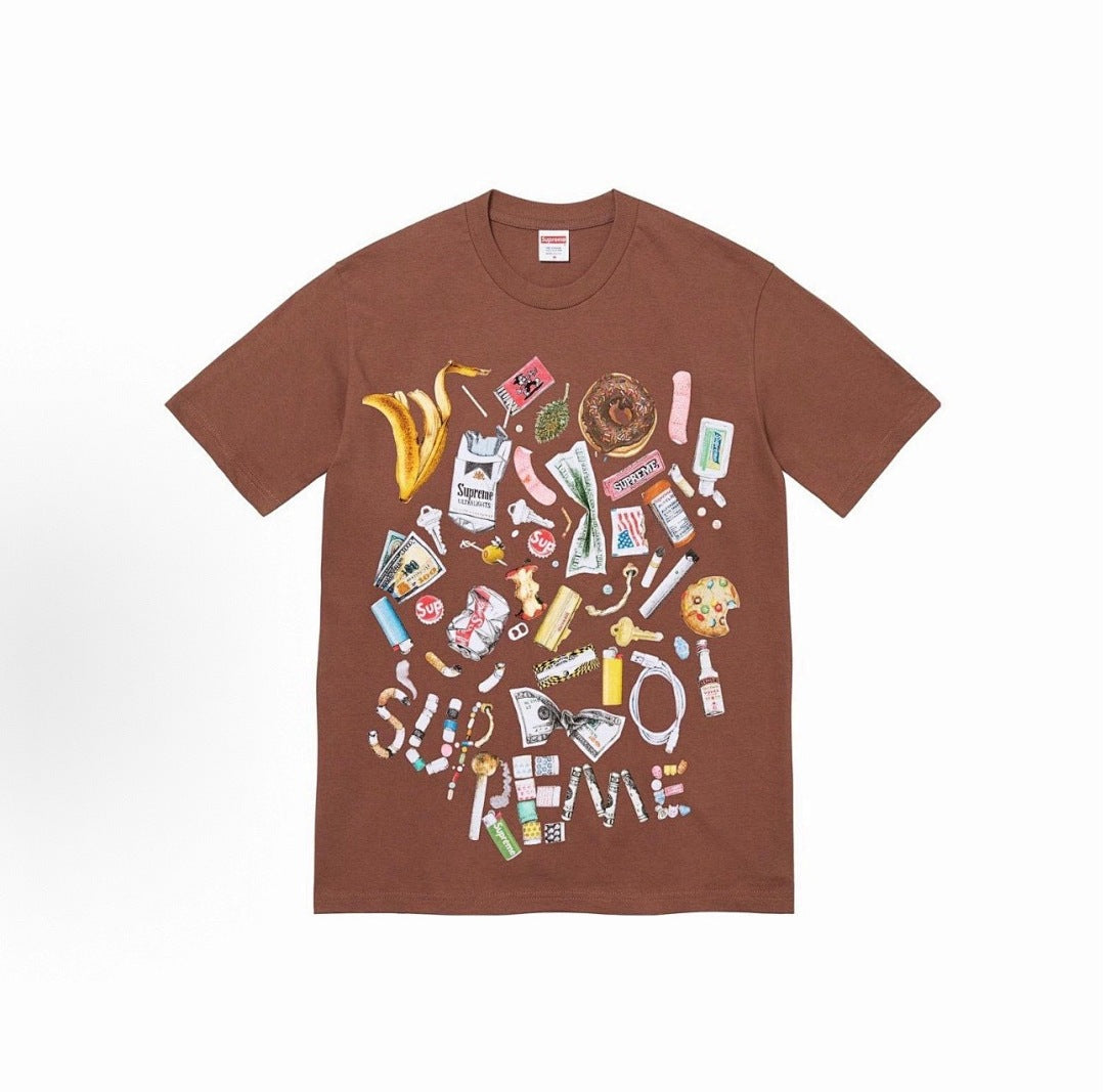 款号M335#40💰 Supreme SS23 WEEK18系列 TRASH TEE 卡通动漫图案印花圆领套头短袖T恤 男女同款 宽松版型 采用260克精梳棉双纱 从面料到辅料全部三标齐全跟足ZP - view 3