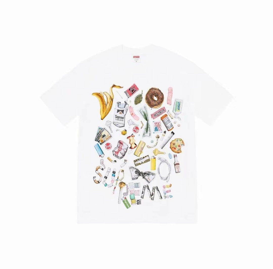 款号M335#40💰 Supreme SS23 WEEK18系列 TRASH TEE 卡通动漫图案印花圆领套头短袖T恤 男女同款 宽松版型 采用260克精梳棉双纱 从面料到辅料全部三标齐全跟足ZP - view 4