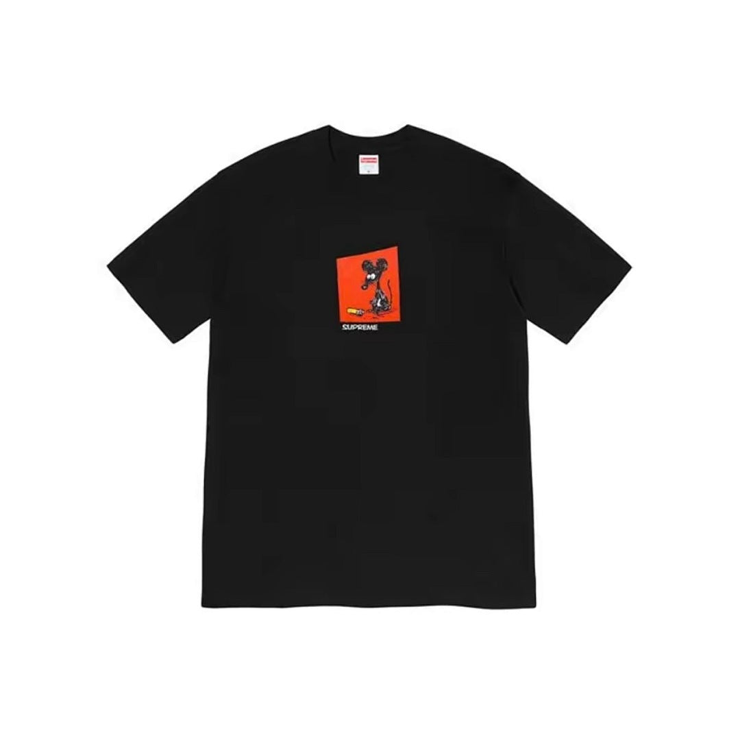 款号M340#40💰 Supreme Week 1 Mouse Tee 全棉老鼠印花圆领短袖美式潮流T恤 男女同款 宽松版型 采用260克精梳棉双纱 从面料到辅料全部三标齐全跟足ZP 进口松井公司 - view 4