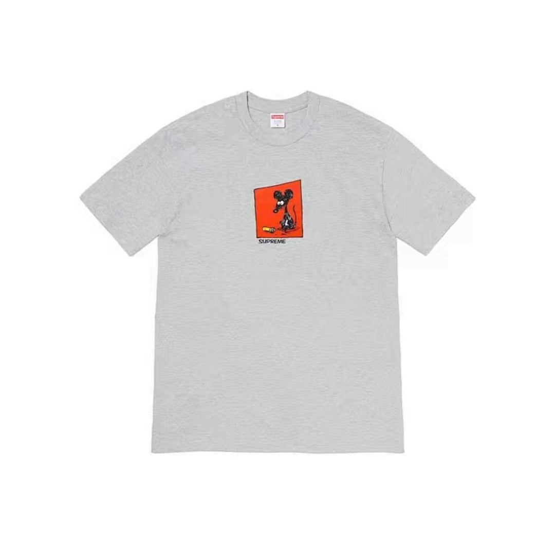 款号M340#40💰 Supreme Week 1 Mouse Tee 全棉老鼠印花圆领短袖美式潮流T恤 男女同款 宽松版型 采用260克精梳棉双纱 从面料到辅料全部三标齐全跟足ZP 进口松井公司 - view 5