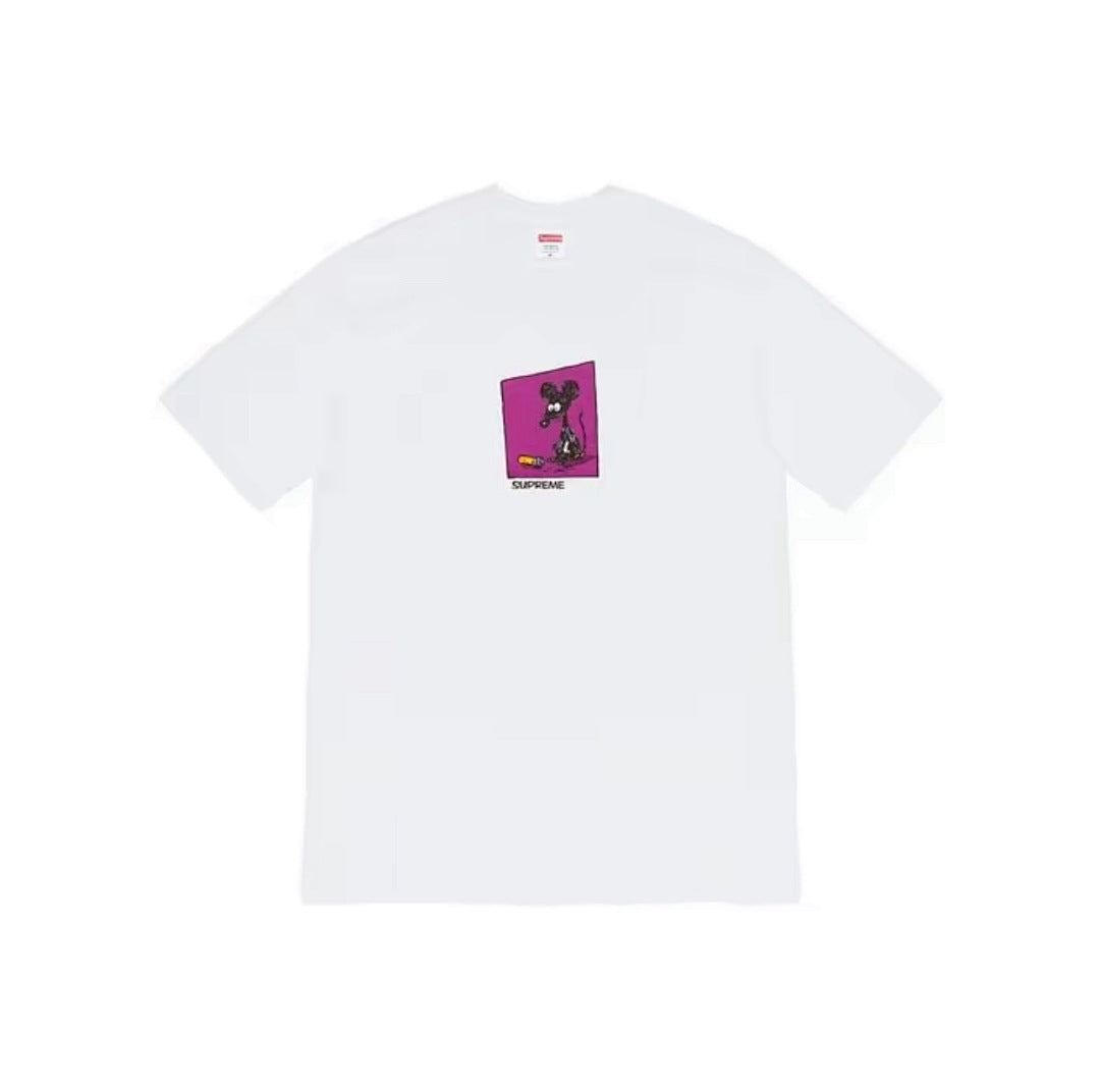 款号M340#40💰 Supreme Week 1 Mouse Tee 全棉老鼠印花圆领短袖美式潮流T恤 男女同款 宽松版型 采用260克精梳棉双纱 从面料到辅料全部三标齐全跟足ZP 进口松井公司 - view 7