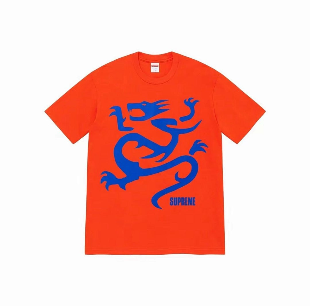 款号M341#p40💰 Supreme SS23 WEEK18系列 MOBB DEEP DRAGON TEE 字母卡通动漫印花圆领套头短袖美式潮流T恤 男女同款 宽松版型 采用260克精梳棉双纱 - view 1