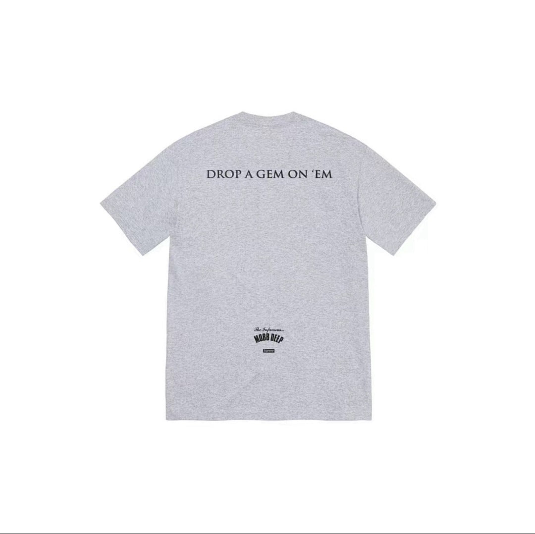 款号M341#p40💰 Supreme SS23 WEEK18系列 MOBB DEEP DRAGON TEE 字母卡通动漫印花圆领套头短袖美式潮流T恤 男女同款 宽松版型 采用260克精梳棉双纱 - view 3