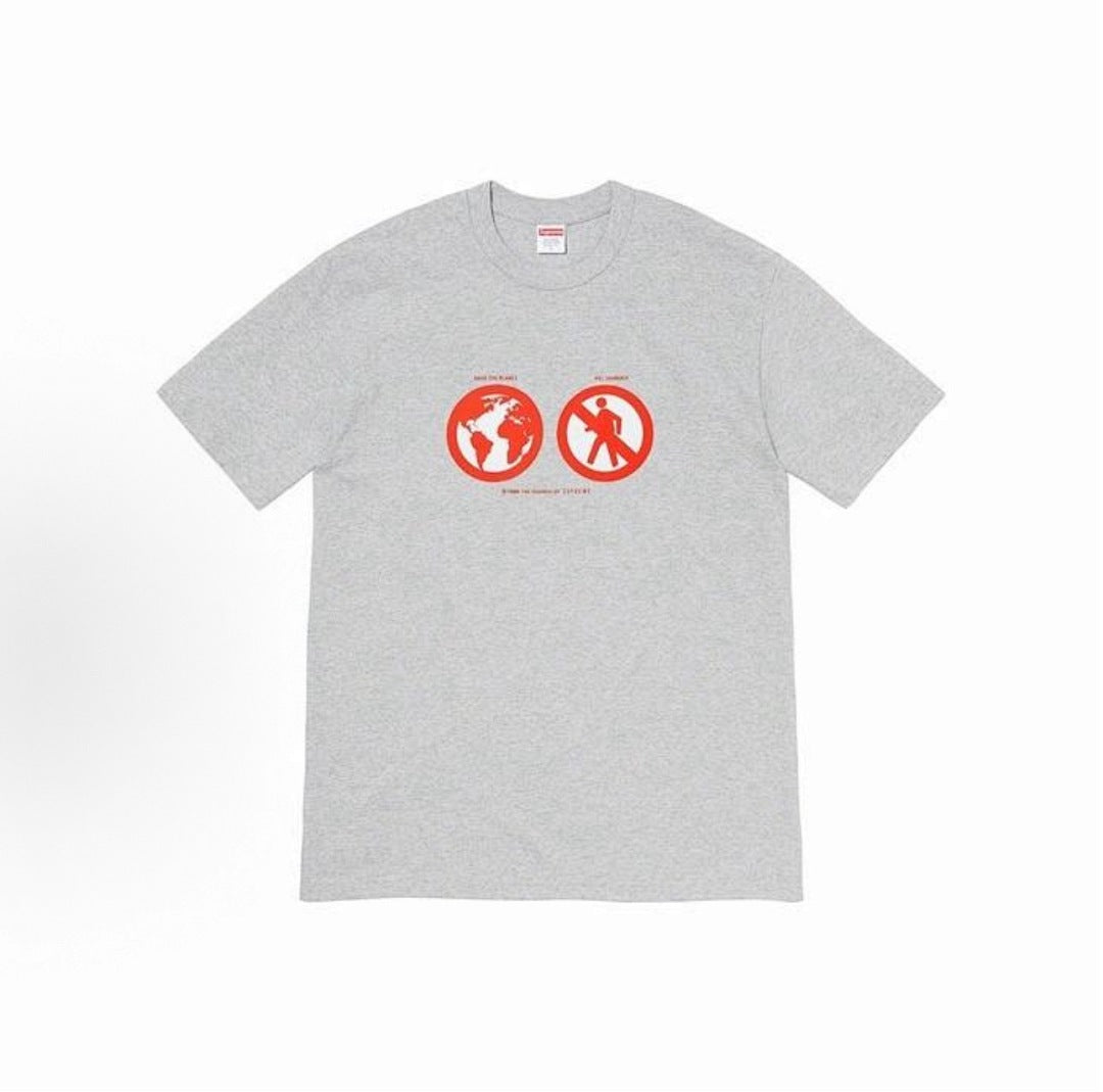 款号M343#p40💰 Supreme FW19 Week 1 Save The Planet Tee 拯救地球短袖美式潮流T恤 男女同款 红色 宽松版型 采用260克精梳棉双纱 从面料到辅料全部 - view 2