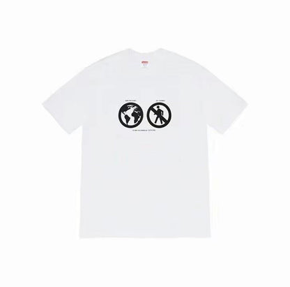 款号M343#p40💰 Supreme FW19 Week 1 Save The Planet Tee 拯救地球短袖美式潮流T恤 男女同款 红色 宽松版型 采用260克精梳棉双纱 从面料到辅料全部 - view 7
