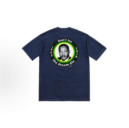 款号M346#p40💰 Supreme SS18 MLK Dream Tee Black 马丁路德金 短袖美式潮流T恤 男女同款 黑色 宽松版型 采用260克精梳棉双纱 从面料到辅料全部三标齐全跟足 - view 5