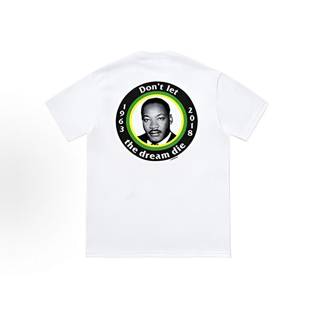 款号M346#p40💰 Supreme SS18 MLK Dream Tee Black 马丁路德金 短袖美式潮流T恤 男女同款 黑色 宽松版型 采用260克精梳棉双纱 从面料到辅料全部三标齐全跟足 - view 8