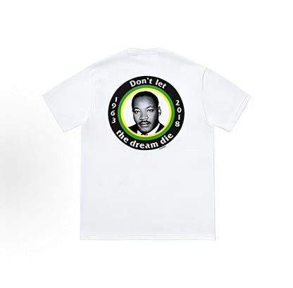 款号M346#p40💰 Supreme SS18 MLK Dream Tee Black 马丁路德金 短袖美式潮流T恤 男女同款 黑色 宽松版型 采用260克精梳棉双纱 从面料到辅料全部三标齐全跟足 - view 8