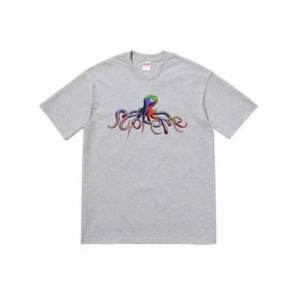 款号M349#p40💰 Supreme SS18 Tentacles Tee Pale Yellow 触手 印花短袖美式潮流T恤 男女同款 宽松版型 采用260克精梳棉双纱 从面料到辅料全部三标 - view 3