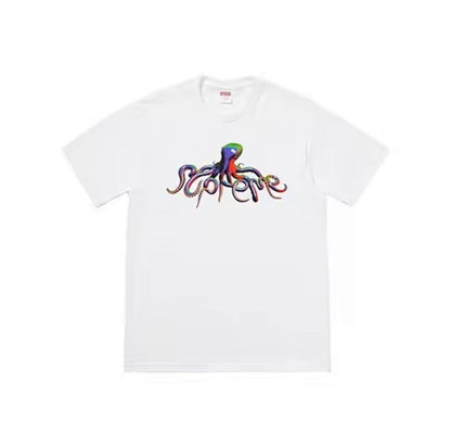 款号M349#p40💰 Supreme SS18 Tentacles Tee Pale Yellow 触手 印花短袖美式潮流T恤 男女同款 宽松版型 采用260克精梳棉双纱 从面料到辅料全部三标 - view 4