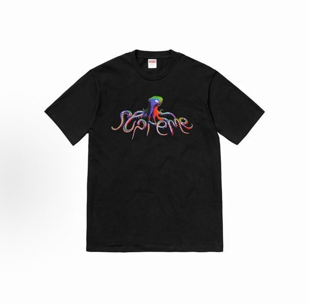 款号M349#p40💰 Supreme SS18 Tentacles Tee Pale Yellow 触手 印花短袖美式潮流T恤 男女同款 宽松版型 采用260克精梳棉双纱 从面料到辅料全部三标 - view 5