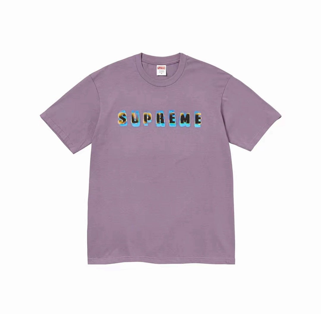 款号M350#p40💰 Supreme FW23 秋冬系列 WEEK1 STENCIL TEE 模板字母Logo印花圆领套头短袖T恤 男女同款 宽松版型 采用260克精梳棉双纱 从面料到辅料全部三 - view 1