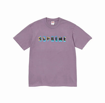 款号M350#p40💰 Supreme FW23 秋冬系列 WEEK1 STENCIL TEE 模板字母Logo印花圆领套头短袖T恤 男女同款 宽松版型 采用260克精梳棉双纱 从面料到辅料全部三 - view 1
