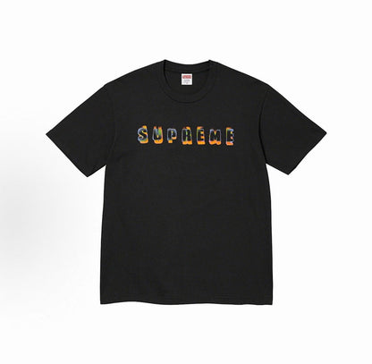 款号M350#p40💰 Supreme FW23 秋冬系列 WEEK1 STENCIL TEE 模板字母Logo印花圆领套头短袖T恤 男女同款 宽松版型 采用260克精梳棉双纱 从面料到辅料全部三 - view 5