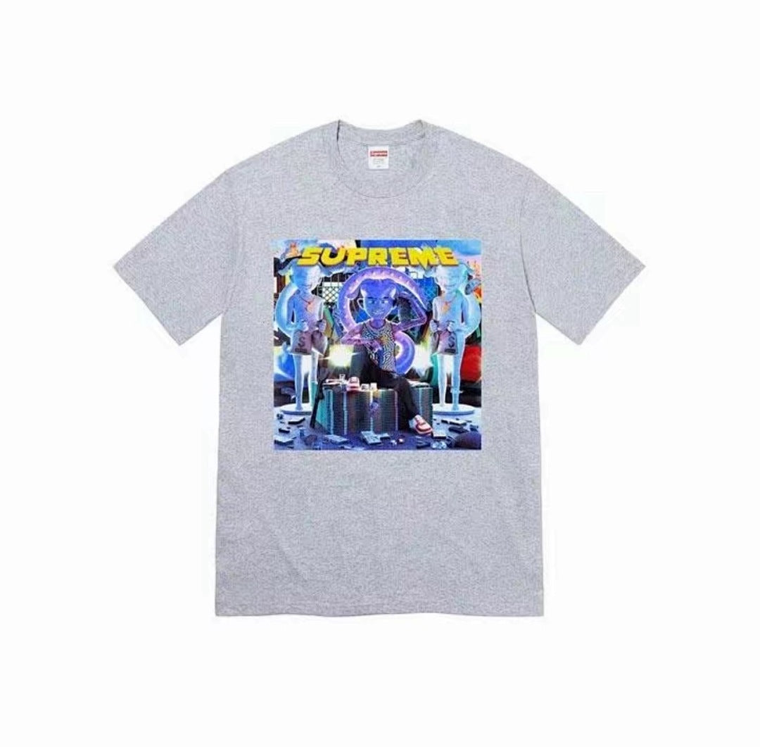 款号M351#p40💰 Supreme Week 1 Richest Tee 美式潮流圆领字母印花短袖T恤 男女同款 宽松版型 采用260克精梳棉双纱 从面料到辅料全部三标齐全跟足ZP 进口松井 - view 1