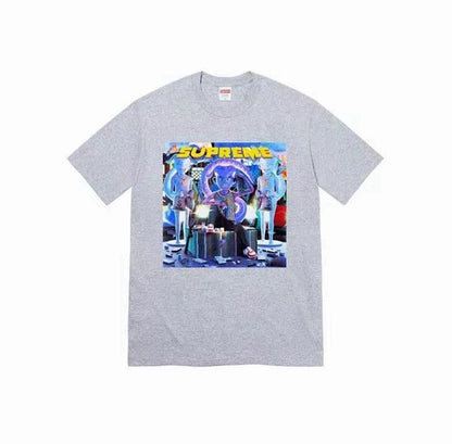 款号M351#p40💰 Supreme Week 1 Richest Tee 美式潮流圆领字母印花短袖T恤 男女同款 宽松版型 采用260克精梳棉双纱 从面料到辅料全部三标齐全跟足ZP 进口松井 - view 1