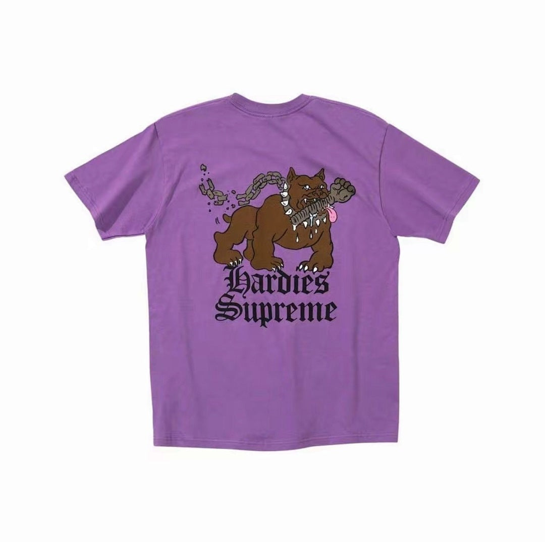 款号M352#p40💰 Supreme x Hardies 联名款 SS23 WEEK17 DOG TEE 字母动物图案印花圆领短袖美式潮流T恤 男女同款 宽松版型 采用260克精梳棉双纱 从面料 - view 6