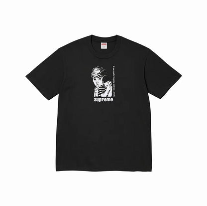 款号M353#p40💰 Supreme FW23 秋冬系列 WEEK1 FREAKING OUT TEE 惊吓头像字母Logo印花圆领短袖美式潮流T恤 男女同款 宽松版型 采用260克精梳棉双纱 从 - view 5