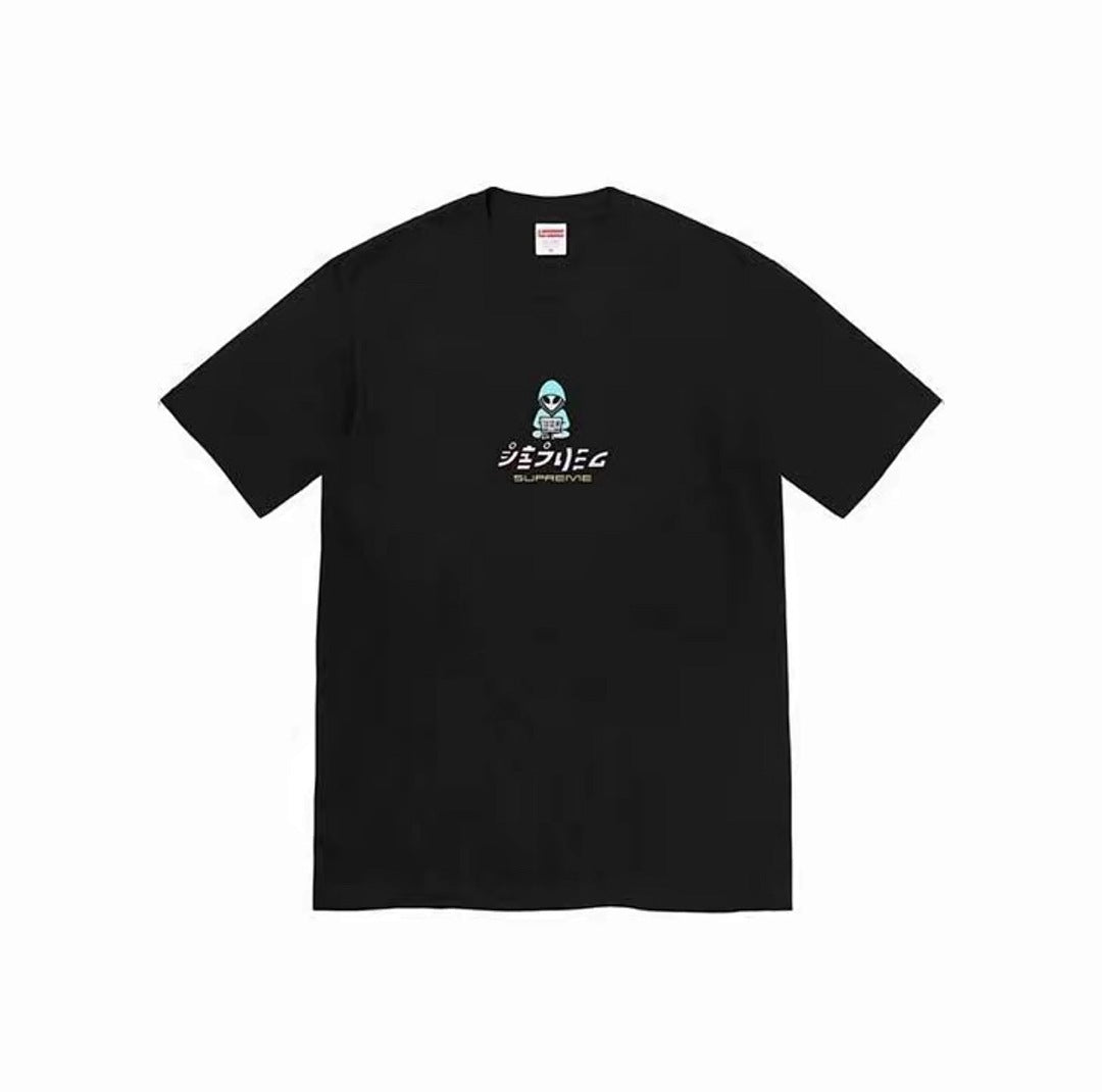 款号M355#p40💰 Supreme SS22 Week 8 Alien Tee 圆领套头外星人图案卡通印花舒适短袖美式潮流T恤 男女同款 宽松版型 采用260克精梳棉双纱 从面料到辅料全部三标 - view 1