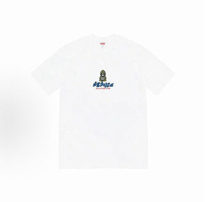 款号M355#p40💰 Supreme SS22 Week 8 Alien Tee 圆领套头外星人图案卡通印花舒适短袖美式潮流T恤 男女同款 宽松版型 采用260克精梳棉双纱 从面料到辅料全部三标 - view 5