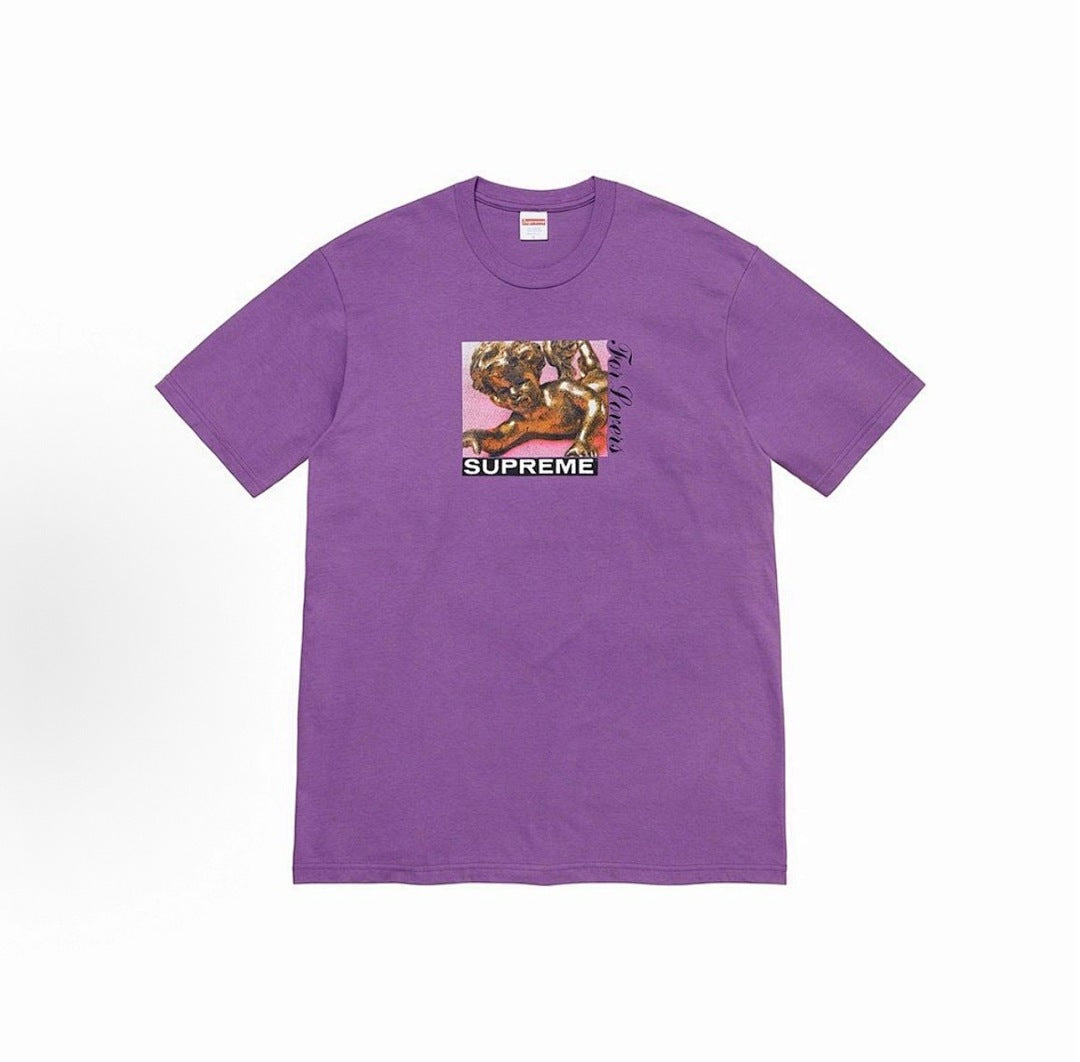 款号M358#p40💰 Supreme FW20系列 Week 1 Lovers Tee 丘比特卡通印花圆领短袖美式潮流T恤 男女同款 宽松版型 采用260克精梳棉双纱 从面料到辅料全部三标齐全跟 - view 1