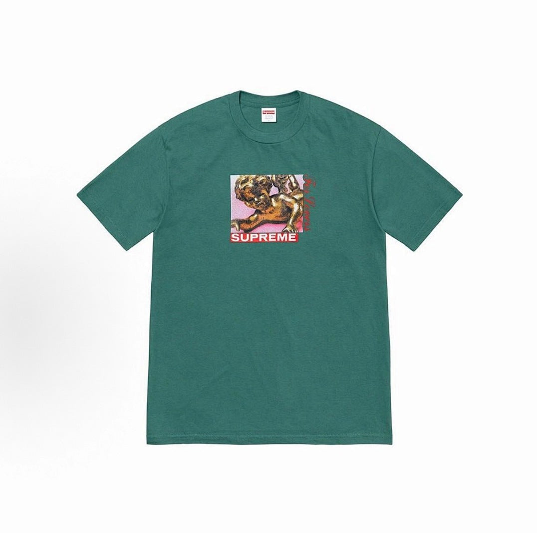 款号M358#p40💰 Supreme FW20系列 Week 1 Lovers Tee 丘比特卡通印花圆领短袖美式潮流T恤 男女同款 宽松版型 采用260克精梳棉双纱 从面料到辅料全部三标齐全跟 - view 2