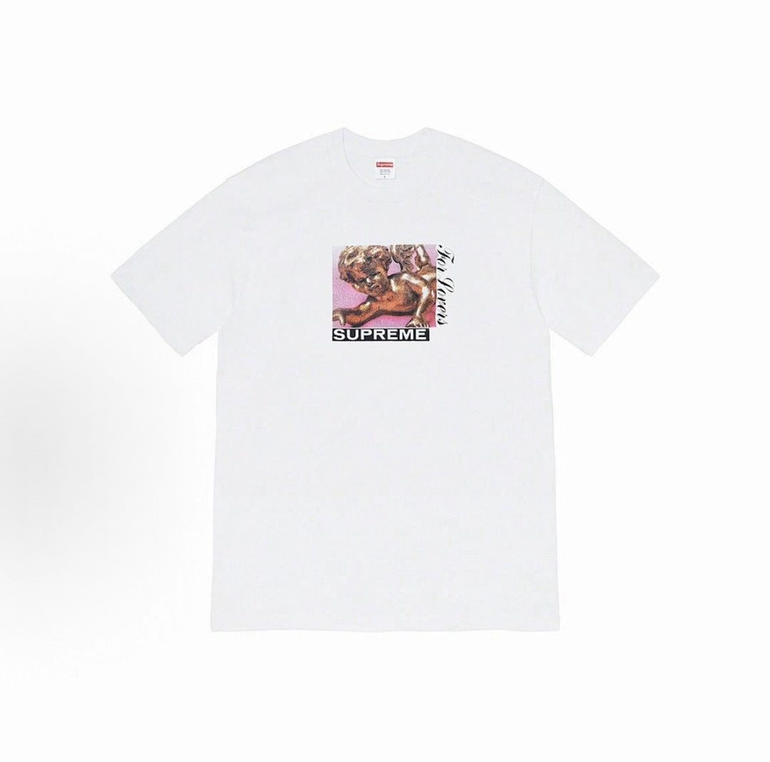 款号M358#p40💰 Supreme FW20系列 Week 1 Lovers Tee 丘比特卡通印花圆领短袖美式潮流T恤 男女同款 宽松版型 采用260克精梳棉双纱 从面料到辅料全部三标齐全跟 - view 5