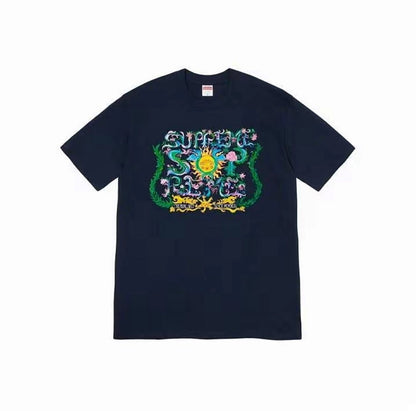 款号M360#40💰 Supreme Week 1 Crest Tee 美式潮流图腾印花圆领短袖T恤 男女同款 宽松版型 采用260克精梳棉双纱 从面料到辅料全部三标齐全跟足ZP 进口松井公司浆料 - view 1