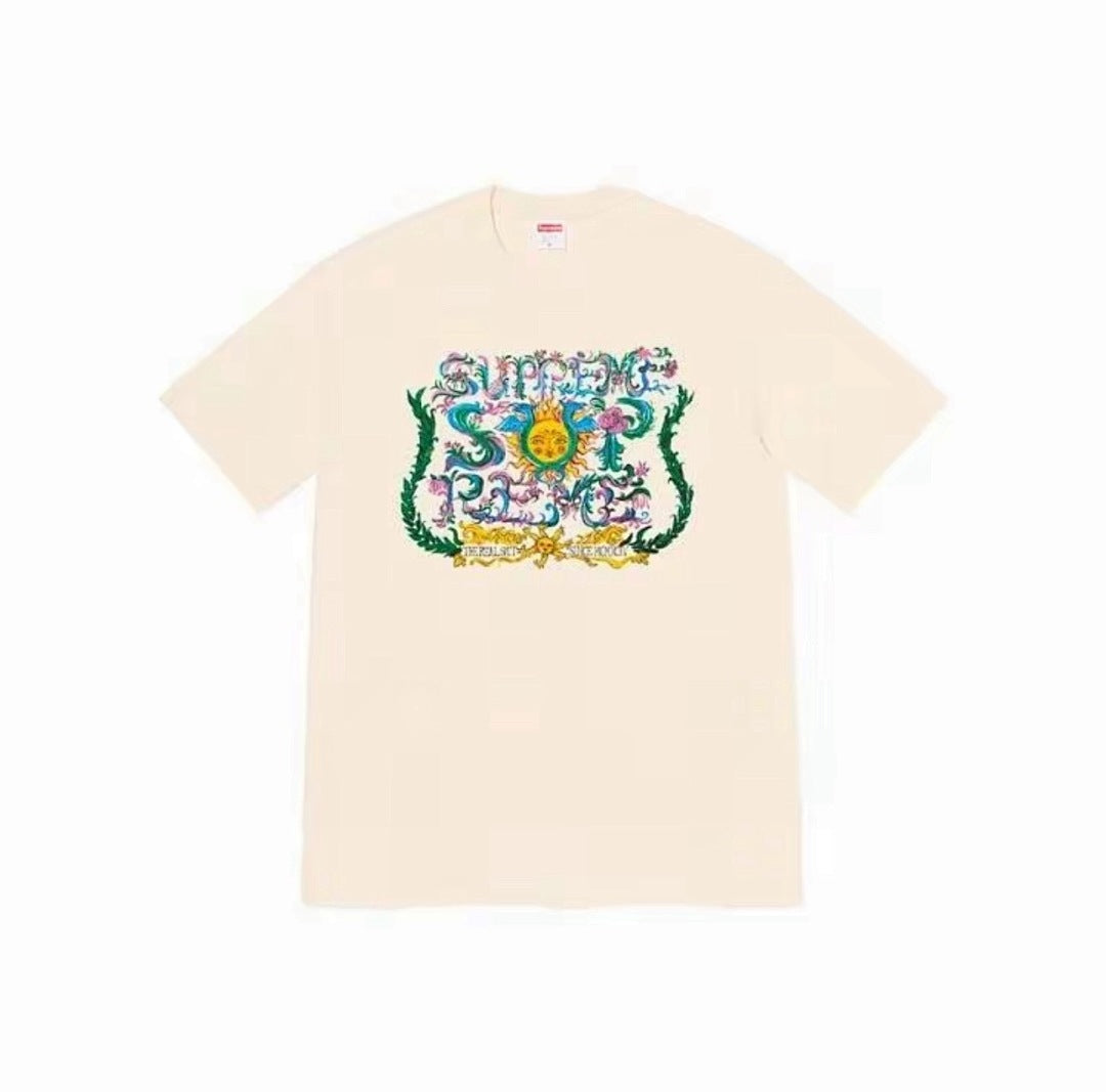 款号M360#40💰 Supreme Week 1 Crest Tee 美式潮流图腾印花圆领短袖T恤 男女同款 宽松版型 采用260克精梳棉双纱 从面料到辅料全部三标齐全跟足ZP 进口松井公司浆料 - view 2