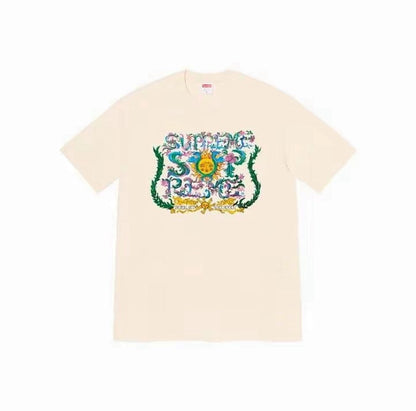 款号M360#40💰 Supreme Week 1 Crest Tee 美式潮流图腾印花圆领短袖T恤 男女同款 宽松版型 采用260克精梳棉双纱 从面料到辅料全部三标齐全跟足ZP 进口松井公司浆料 - view 2