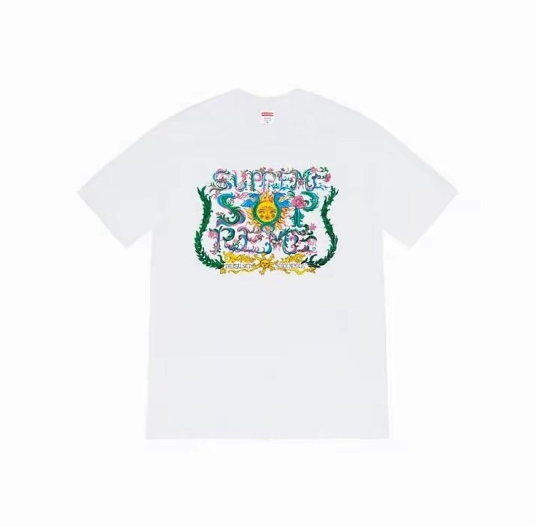 款号M360#40💰 Supreme Week 1 Crest Tee 美式潮流图腾印花圆领短袖T恤 男女同款 宽松版型 采用260克精梳棉双纱 从面料到辅料全部三标齐全跟足ZP 进口松井公司浆料 - view 5