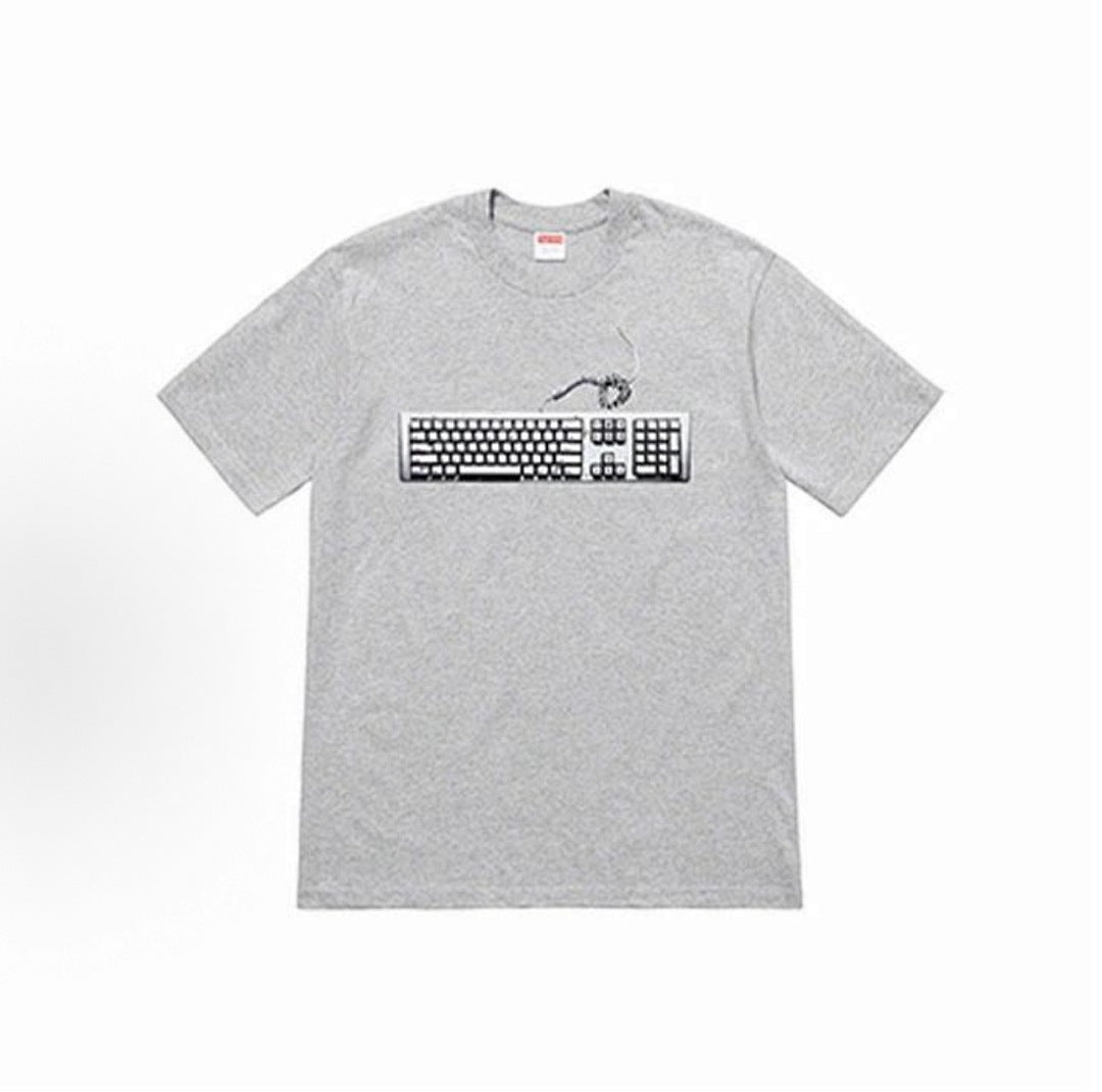 款号M363#p40💰 Supreme SS19 Keyboard Tee Navy 美式潮流键盘图案短袖T恤 男女同款 宽松版型 采用260克精梳棉双纱 从面料到辅料全部三标齐全跟足ZP 进口 - view 1
