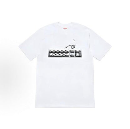 款号M363#p40💰 Supreme SS19 Keyboard Tee Navy 美式潮流键盘图案短袖T恤 男女同款 宽松版型 采用260克精梳棉双纱 从面料到辅料全部三标齐全跟足ZP 进口 - view 5
