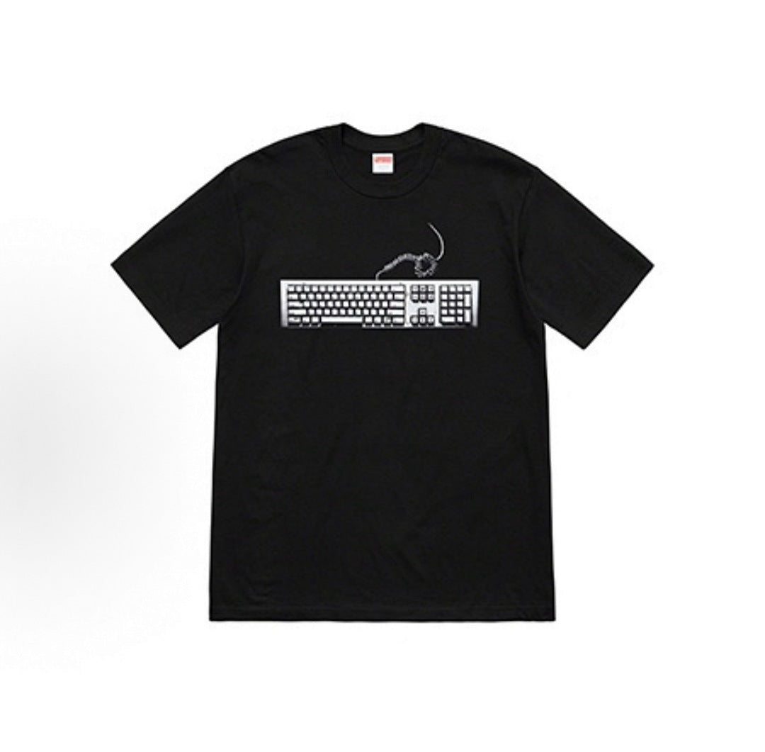 款号M363#p40💰 Supreme SS19 Keyboard Tee Navy 美式潮流键盘图案短袖T恤 男女同款 宽松版型 采用260克精梳棉双纱 从面料到辅料全部三标齐全跟足ZP 进口 - view 6