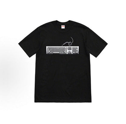 款号M363#p40💰 Supreme SS19 Keyboard Tee Navy 美式潮流键盘图案短袖T恤 男女同款 宽松版型 采用260克精梳棉双纱 从面料到辅料全部三标齐全跟足ZP 进口 - view 6