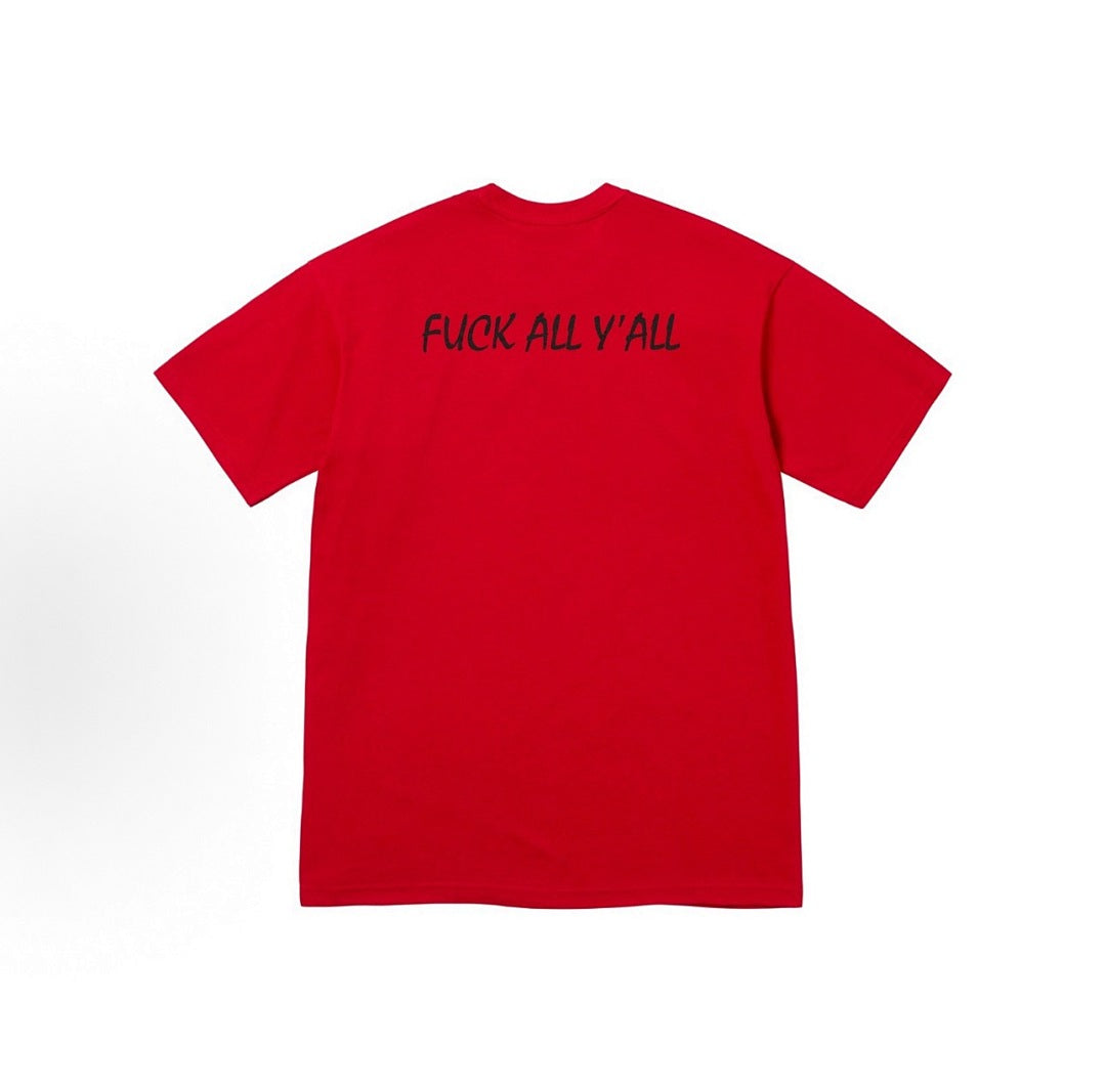 款号M316#p40💰 Supreme FW25 秋季T恤系列 WEEK7 Split Tee logo印花图案圆领短袖T恤 男女同款 宽松版型 采用260克精梳棉双纱 从面料到辅料全部三标齐全跟足 - view 1
